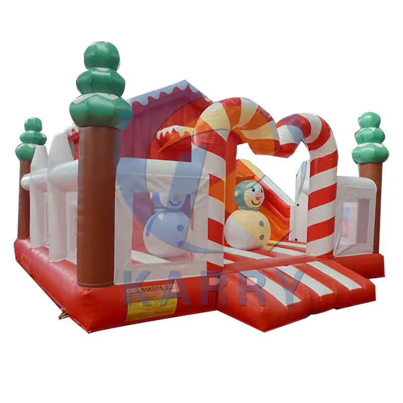 Albero di Natale Combo Bouncy Slide Castello gonfiabile Slider per il divertimento in campo aperto