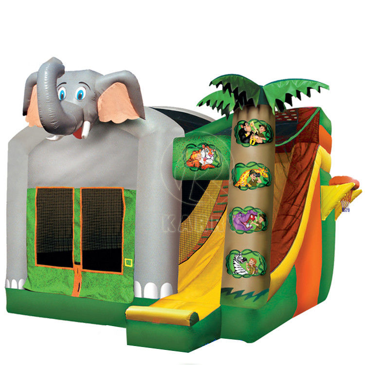 Casa gonfiabile in PVC personalizzata con scivolo salto castello a balzo per feste noleggio giocattoli per bambini gioco con soffiatore