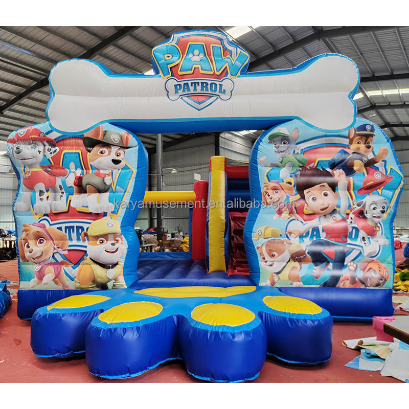 Blower Commerciale gonfiabile doppio amorevole cane di pattuglia tema scivolo asciutto per bambini Unisex