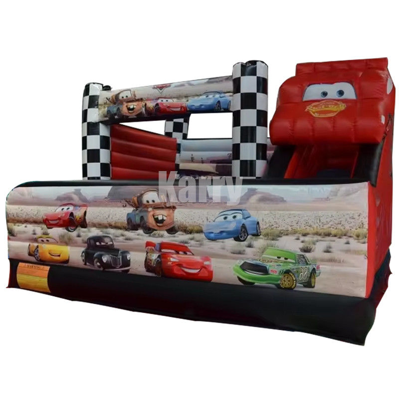 5*5m Red Racing Car Combo Castle Slide Inflatabile Bouncy Bouncer Combo e Efficienza