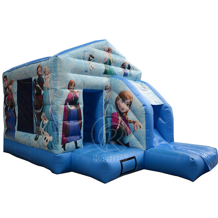 Commerciale casa gonfiabile combo slide portabile castello congelato per feste divertenti