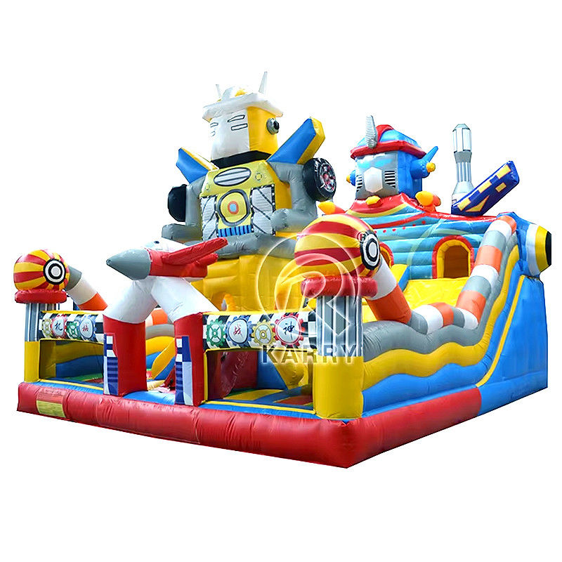 Spedizioni aeree Parco giochi del castello gonfiabile per il grande divertimento della città Bounce House Bouncer Slide
