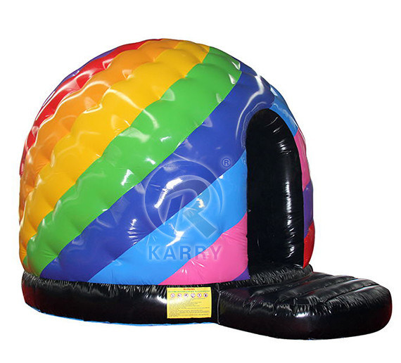 Commercial Kid Trampoline Disco Dome Bouncy Castle Castello gonfiabile con musica leggera
