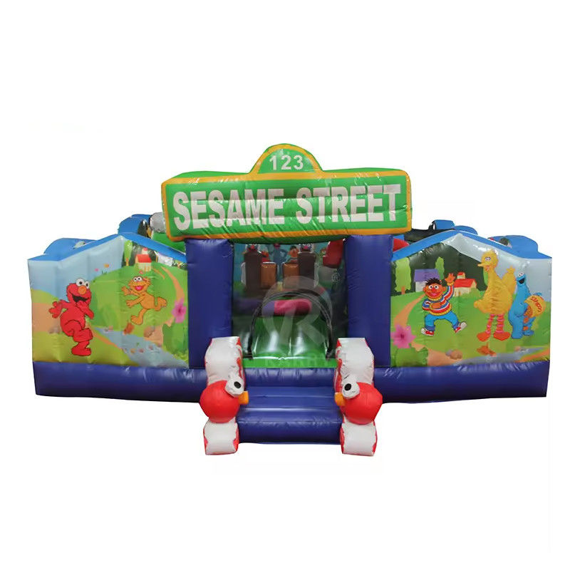 Dimensioni personalizzate Sesame Street Bouncer gonfiabile Castello a rimbalzo per 14 anni