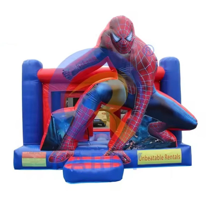 Capacità massima 100 kg Outdoor Commercial Kid Spider Man Jumper gonfiabile Castello per la casa