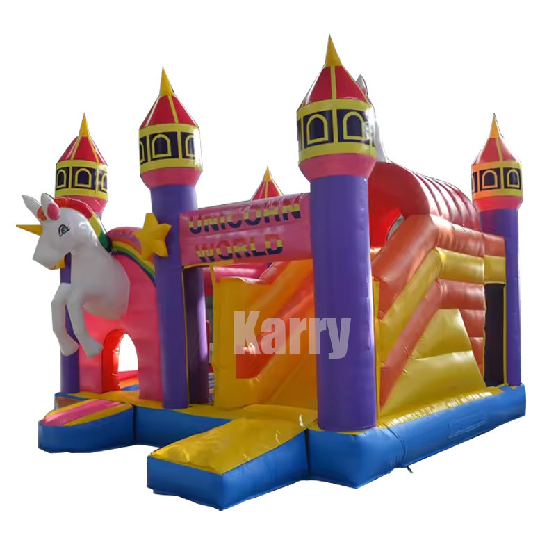 Scivolo d'acqua gonfiabile salto castello a rimbalzo scivolo combo per bambini in colore personalizzato