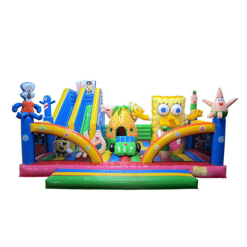 Mostra commerciale d'Aurora Commercial SpongeBob Bounce Castle Trampolino con scivolo