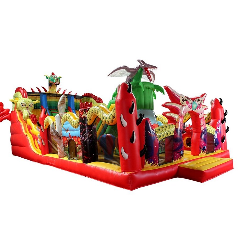 Centro Attività per Bambini Inflatabile Fun City Dragone Inflatabile Castello Balzante Salto d'aria