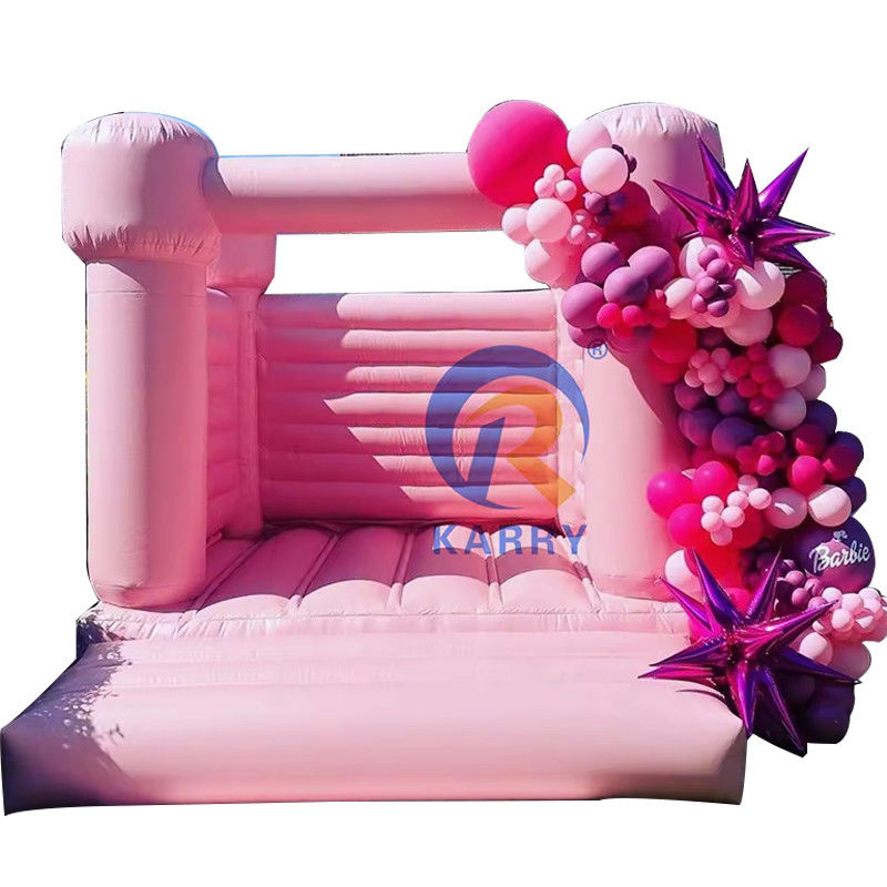 PORTABLE rosa pastello castello salto per la festa commerciale Moonwalk matrimonio casa salta
