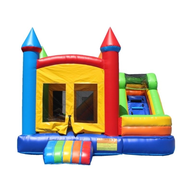 Colore Inflatabile Bouncer Combo Slide La soluzione unica per il noleggio commerciale