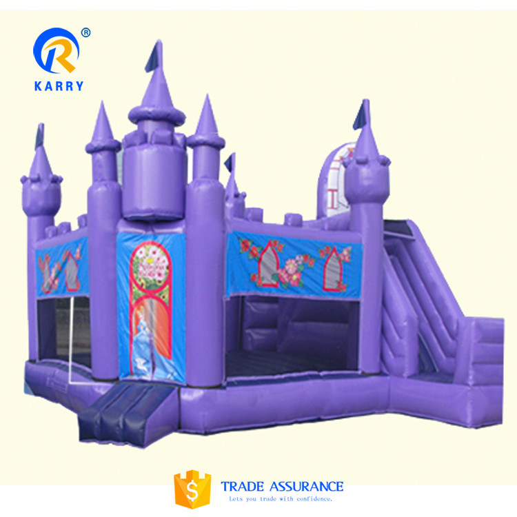 Colore personalizzato Castello Principessa/Slide Combo PORTABLE Tematica congelata Castello rimbalzante in PVC