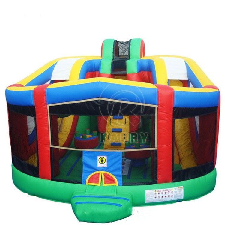 Noleggio per feste per bambini casa gonfiabile con combo di diapositive divertente e colore personalizzato