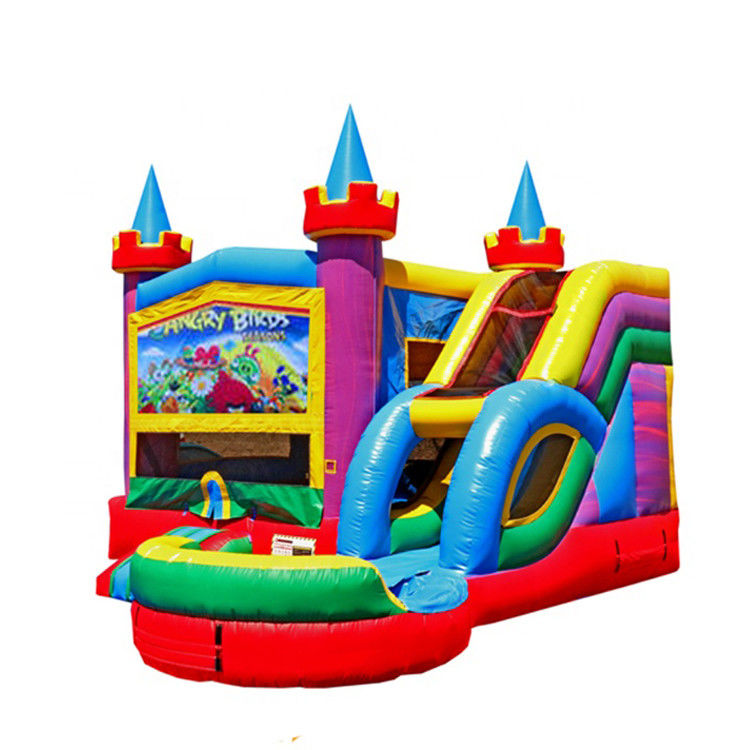 Castello gonfiabile Slide Combo per bambini Materiale PVC Unisex Ireful Birds Bounce House