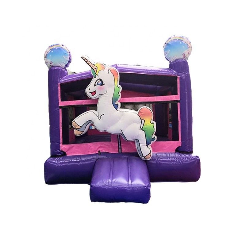 Unicorn Inflatabile Mini Combo Bouncer Commerciale Air Jumping Kids Castello a Balzo Ideale